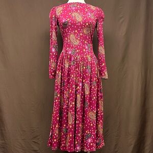 Basque waist maxi dress